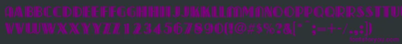 CapitolDeco Font – Purple Fonts on Black Background