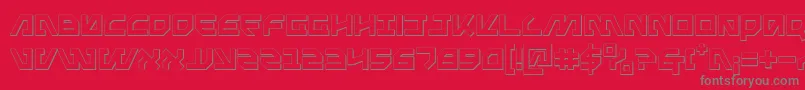 Metal Storm 3D Font – Gray Fonts on Red Background