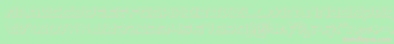 Metal Storm 3D Font – Pink Fonts on Green Background