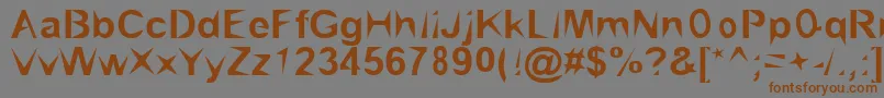 Brialpoi Font – Brown Fonts on Gray Background