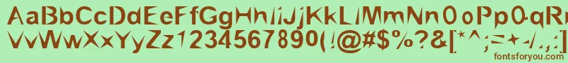Brialpoi Font – Brown Fonts on Green Background