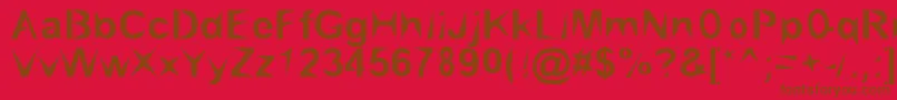 Brialpoi Font – Brown Fonts on Red Background