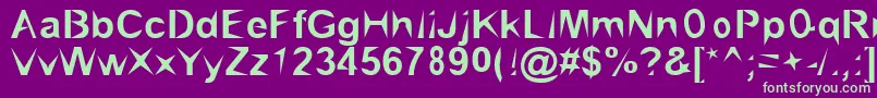 Brialpoi Font – Green Fonts on Purple Background