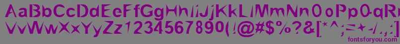 Brialpoi Font – Purple Fonts on Gray Background