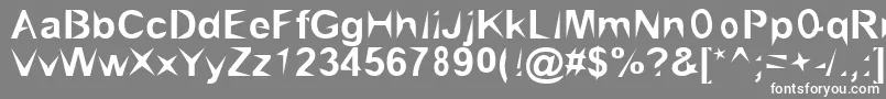 Brialpoi Font – White Fonts on Gray Background