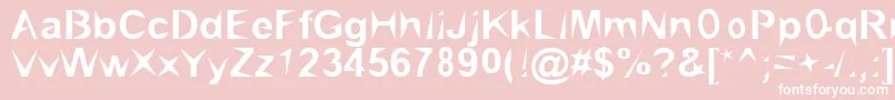 Brialpoi Font – White Fonts on Pink Background