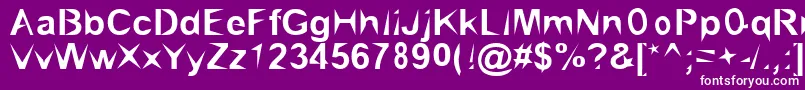 fuente Brialpoi – Fuentes Blancas Sobre Fondo Morado