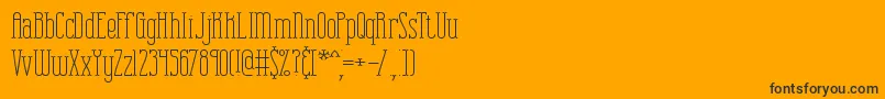CombustionPlainBrk Font – Black Fonts on Orange Background