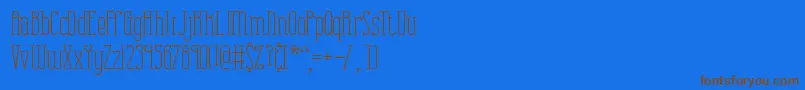 CombustionPlainBrk Font – Brown Fonts on Blue Background