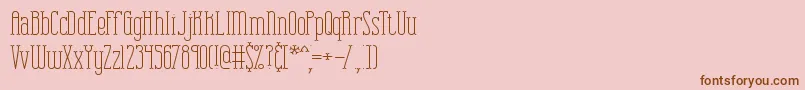 CombustionPlainBrk Font – Brown Fonts on Pink Background