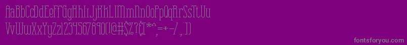 CombustionPlainBrk-Schriftart – Graue Schriften auf violettem Hintergrund