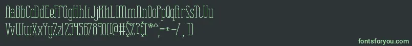 CombustionPlainBrk Font – Green Fonts on Black Background