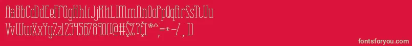 CombustionPlainBrk Font – Green Fonts on Red Background