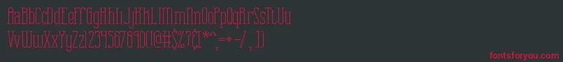 Шрифт CombustionPlainBrk – красные шрифты на чёрном фоне