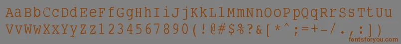 More about Smalltypewriting Font Smalltypewriting Font – Brown Fonts on Gray Background