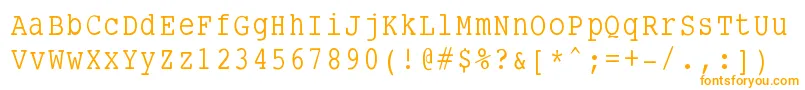 フォントSmalltypewriting – オレンジのフォント