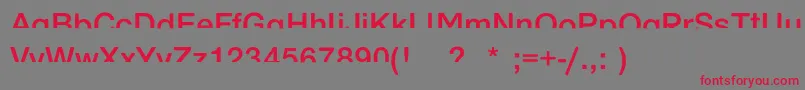 Arehalfsenough Font – Red Fonts on Gray Background