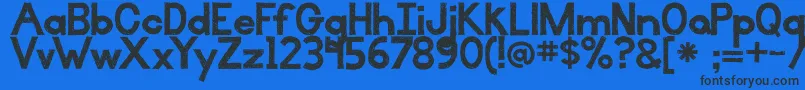 BmdIlluminate Font – Black Fonts on Blue Background