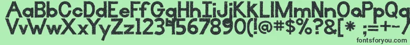 BmdIlluminate Font – Black Fonts on Green Background