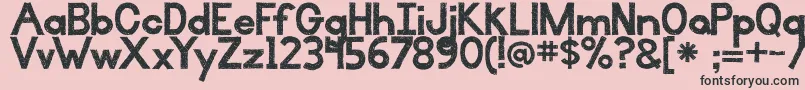 BmdIlluminate Font – Black Fonts on Pink Background