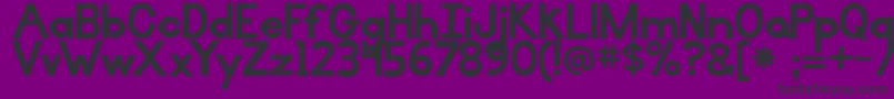 BmdIlluminate Font – Black Fonts on Purple Background