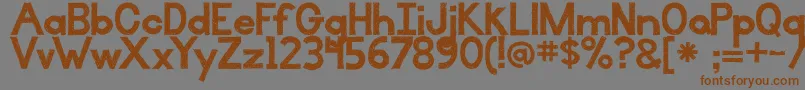 BmdIlluminate Font – Brown Fonts on Gray Background