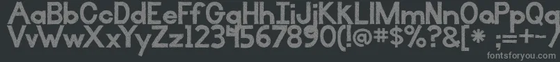 BmdIlluminate Font – Gray Fonts on Black Background