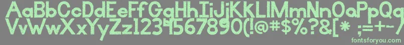 BmdIlluminate Font – Green Fonts on Gray Background