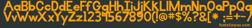 BmdIlluminate Font – Orange Fonts on Black Background