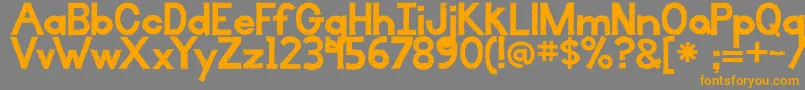 BmdIlluminate Font – Orange Fonts on Gray Background