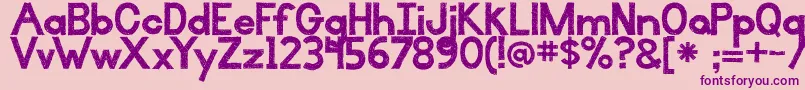 BmdIlluminate Font – Purple Fonts on Pink Background