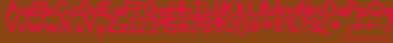 BmdIlluminate Font – Red Fonts on Brown Background