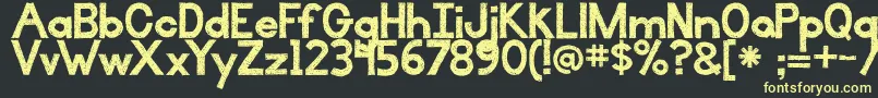 BmdIlluminate Font – Yellow Fonts on Black Background