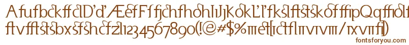 Useneta-fontti – ruskeat fontit