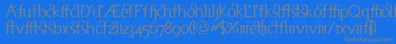 Шрифт Useneta – серые шрифты на синем фоне