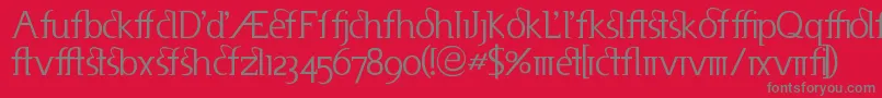 Шрифт Useneta – серые шрифты на красном фоне