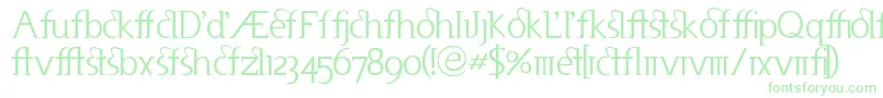 Useneta Font – Green Fonts on White Background