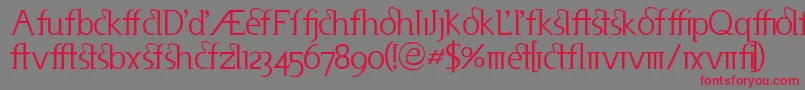 Шрифт Useneta – красные шрифты на сером фоне