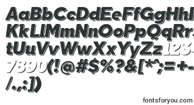 TabarraShadowItalicFfp font – Fonts Starting With T