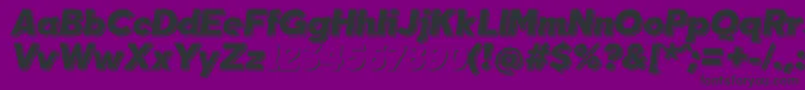 TabarraShadowItalicFfp Font – Black Fonts on Purple Background