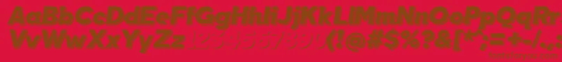 TabarraShadowItalicFfp Font – Brown Fonts on Red Background