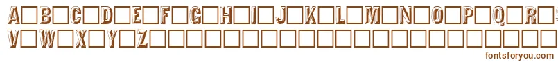TejaratchiRegular-fontti – ruskeat fontit valkoisella taustalla