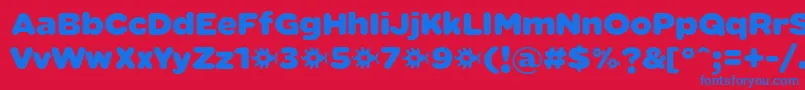 SabandijaFontFfp Font – Blue Fonts on Red Background