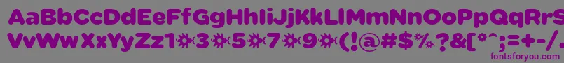 SabandijaFontFfp Font – Purple Fonts on Gray Background