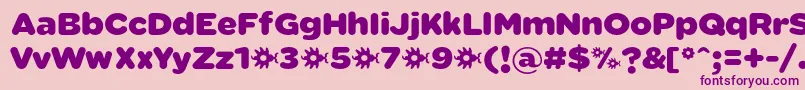 SabandijaFontFfp Font – Purple Fonts on Pink Background