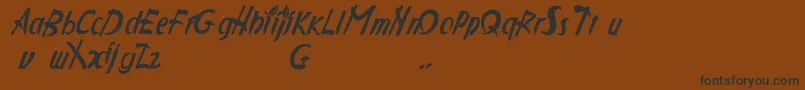 Applejuc Font – Black Fonts on Brown Background