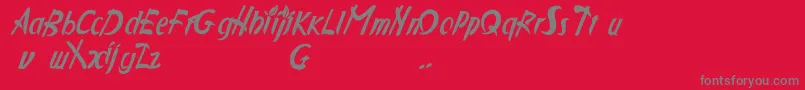 fuente Applejuc – Fuentes Grises Sobre Fondo Rojo
