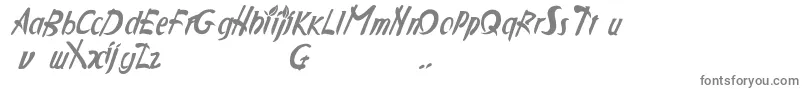 フォントApplejuc – 白い背景に灰色の文字