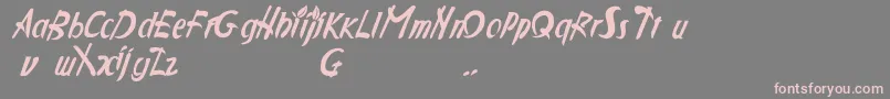 Шрифт Applejuc – розовые шрифты на сером фоне