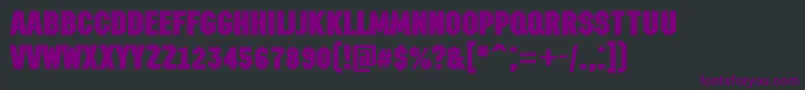 AMachinanovaBold Font – Purple Fonts on Black Background